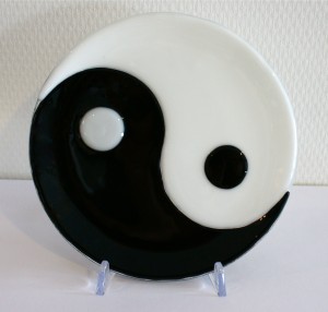 assiette " Ying  Yang"